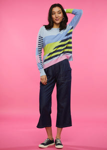 Diagonal Stripe Sweater