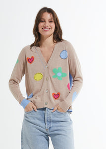 Flowers And Spot Cardigan