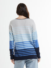 Load image into Gallery viewer, Varied Stripe V Sweater
