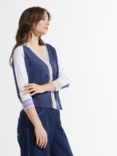 Load image into Gallery viewer, Stripe Trim Cardigan
