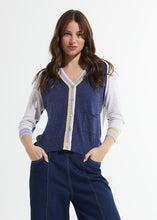 Load image into Gallery viewer, Stripe Trim Cardigan
