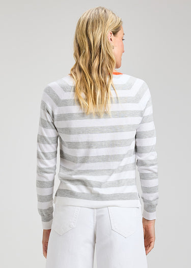 Stripe Henley Swater
