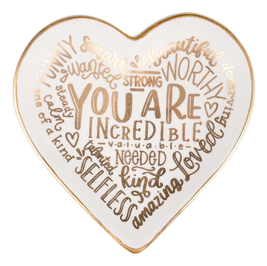 Affirmation Heart Tray
