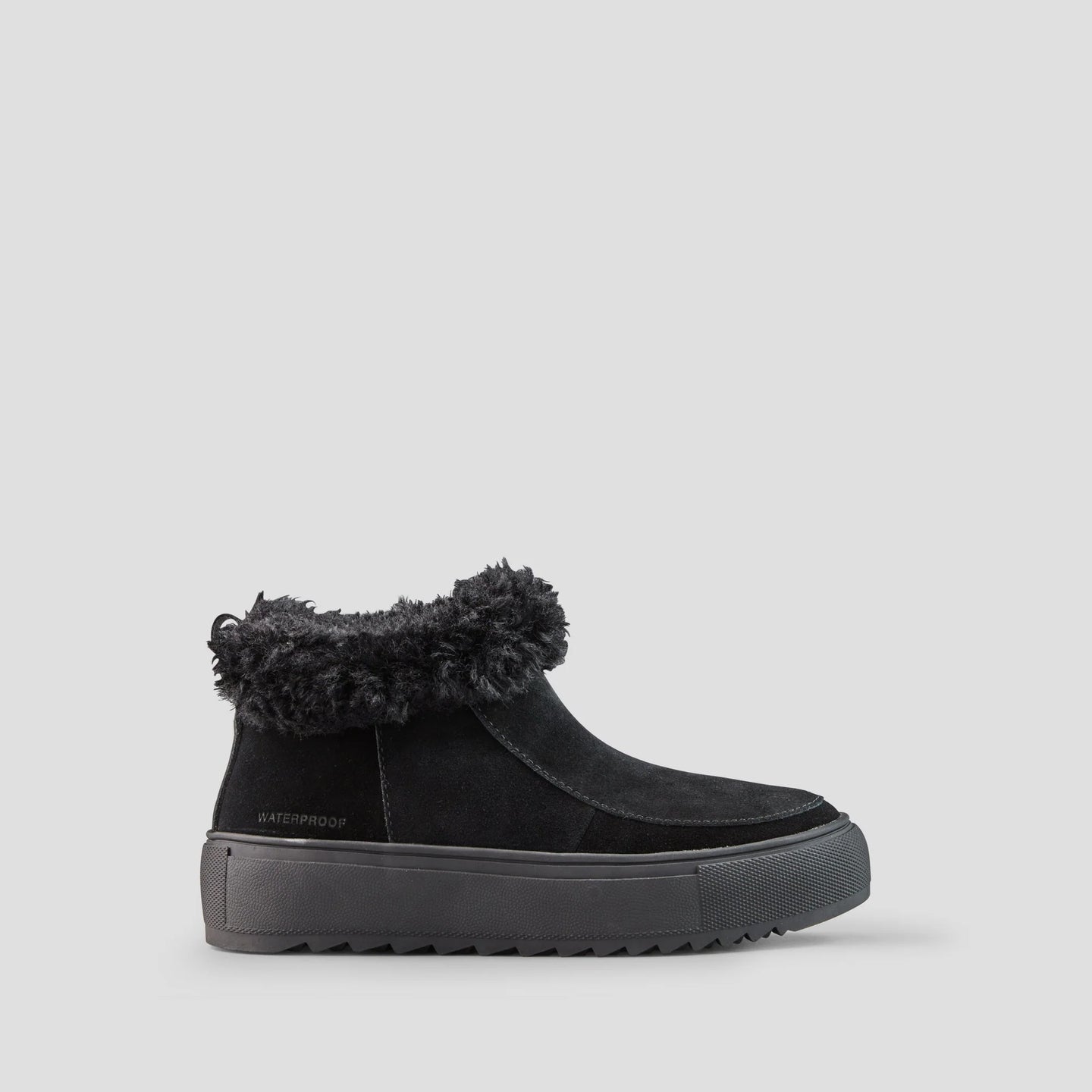 Faux Fur Collar Suede Bootie