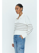 Load image into Gallery viewer, Arlo Striped Polo Sweater
