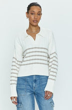 Load image into Gallery viewer, Arlo Striped Polo Sweater
