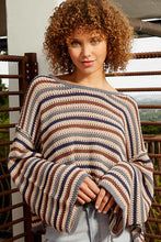 Load image into Gallery viewer, Stripe Bell Sleeve Sweater
