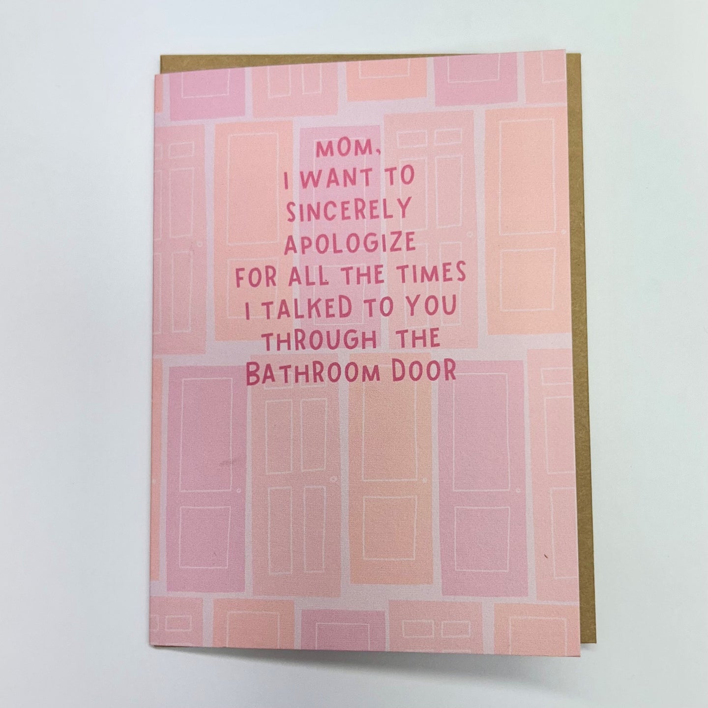 Bathroom Door Mothers Day Card