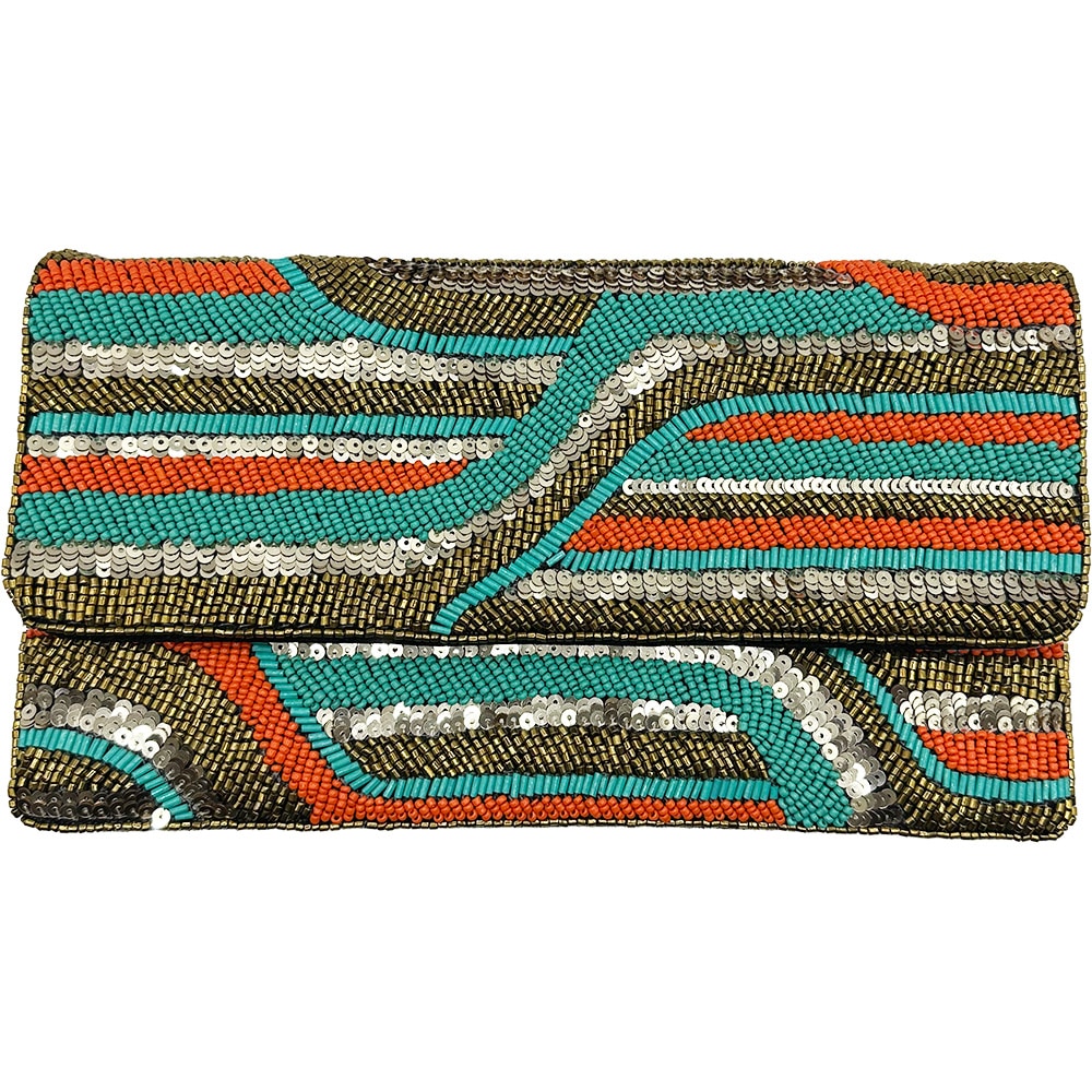 Suquins Beaded Clutch