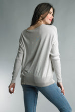 Load image into Gallery viewer, Side Rib V-Neck Sweater
