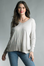 Load image into Gallery viewer, Side Rib V-Neck Sweater
