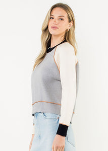 Colorblock Raglan Sweater