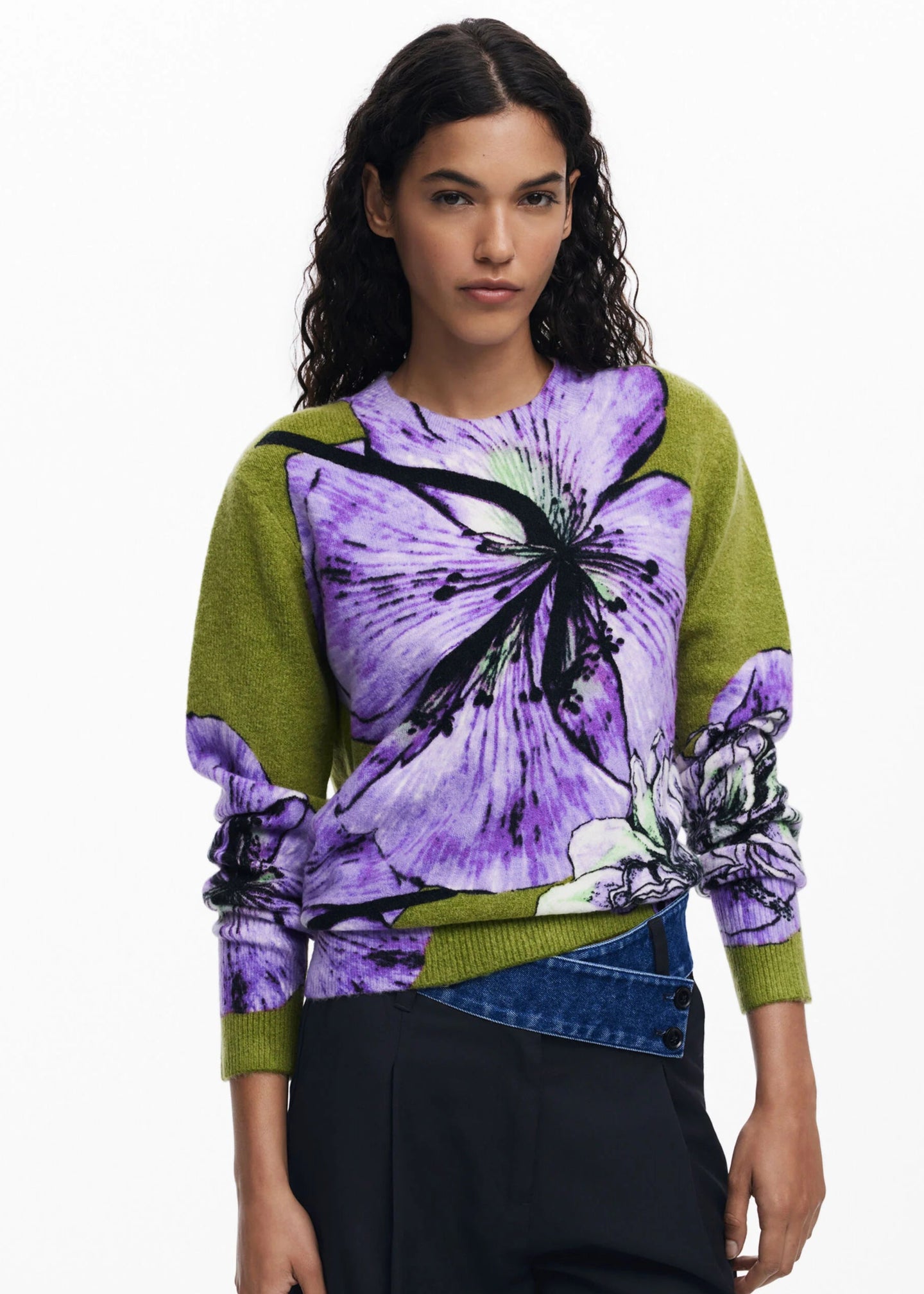 Bold Flower Sweater