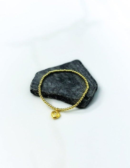 Dainty Eye Heart Bracelet