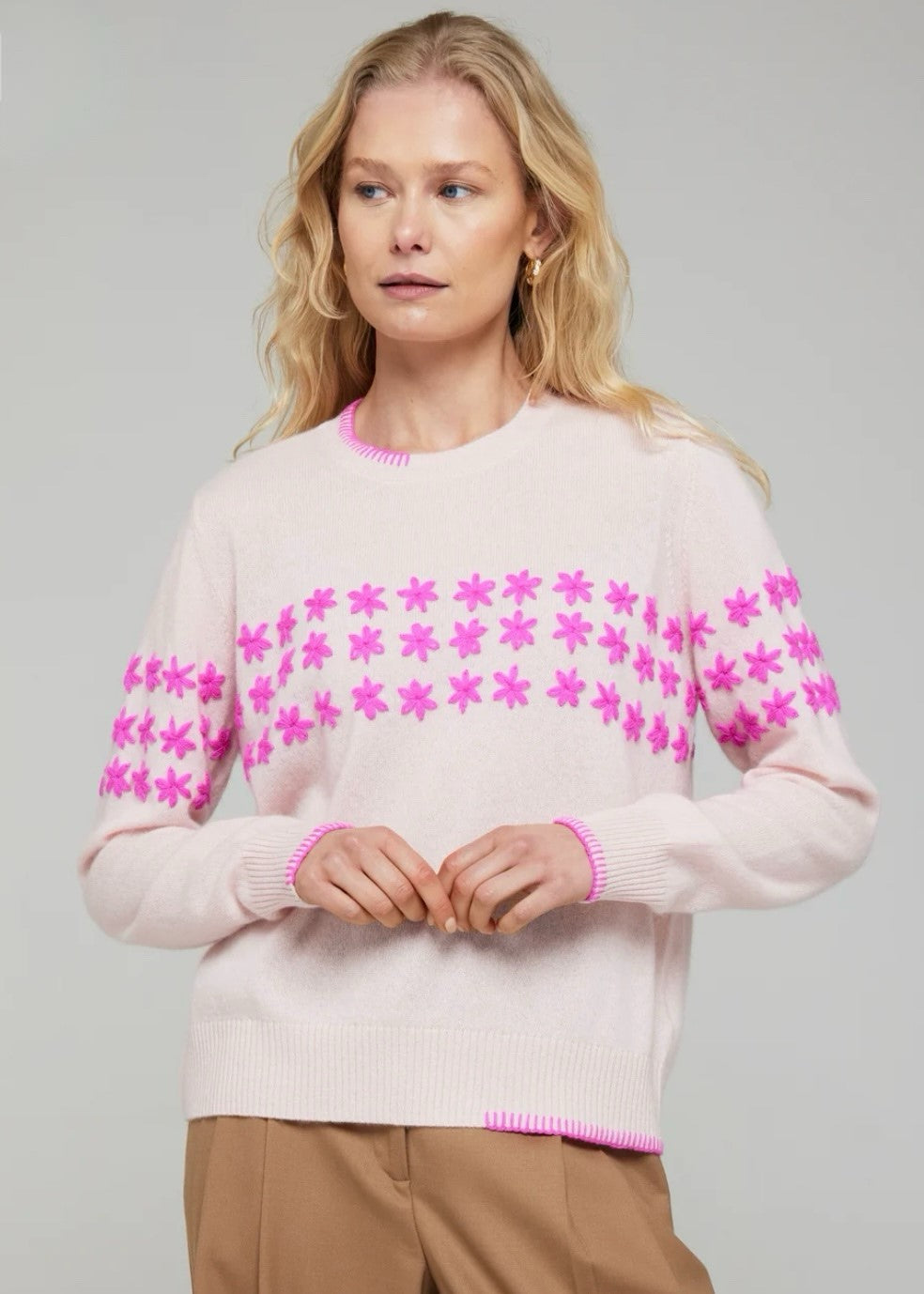 Floral Embroidered Sweater