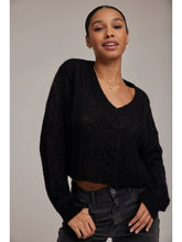 Load image into Gallery viewer, V-Neck Cropped Sweater
