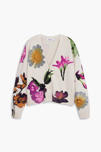 Flower Print Cardigan