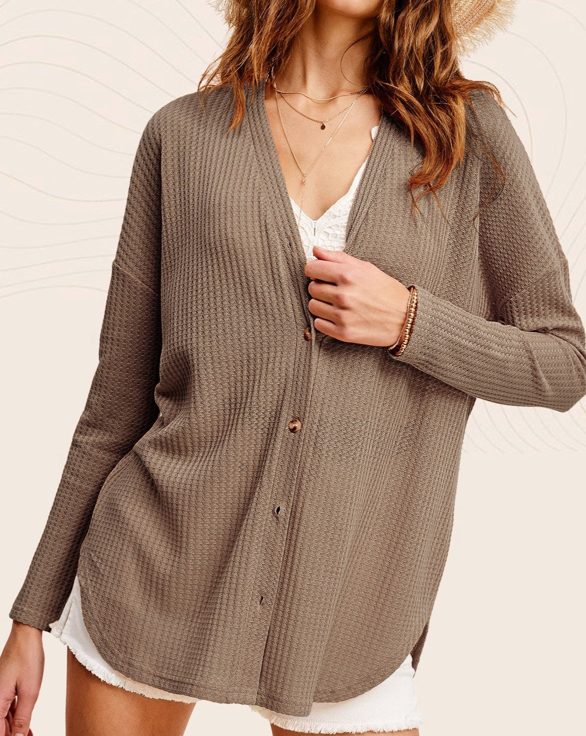 Soft Waffle Cardi