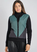 Load image into Gallery viewer, Colorblock Zip Front Cardigan
