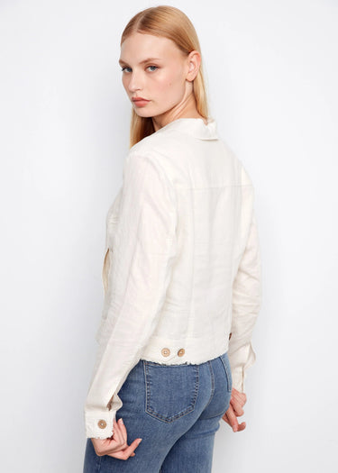 Foiled Linen Blend Jacket