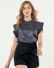 Load image into Gallery viewer, Vegan Ruffle Top
