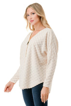 Load image into Gallery viewer, Cozy Check Zipper Top
