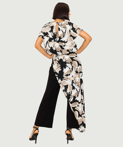 Chiffon Overlay Jumpsuit