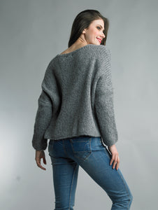 Chunky V-Neck Sweater