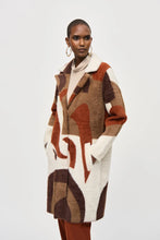 Load image into Gallery viewer, Abstract Print Sweater Coat
