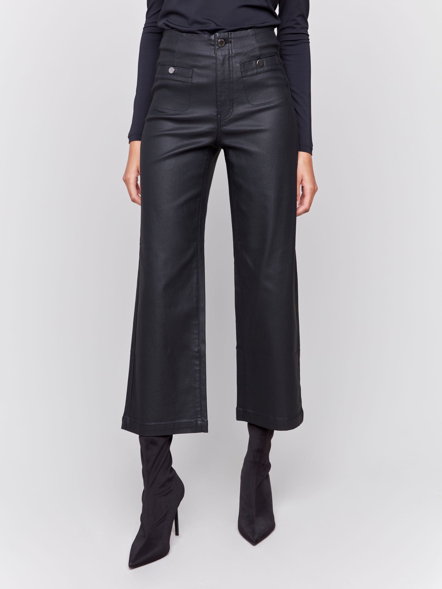 Coated Flare Pant