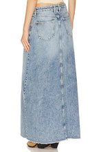 Load image into Gallery viewer, Come As You Are Denim Maxi Skirt
