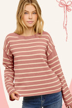 Load image into Gallery viewer, Striped Crew Sweater
