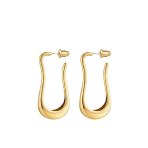 Wavy Oblong Hoops