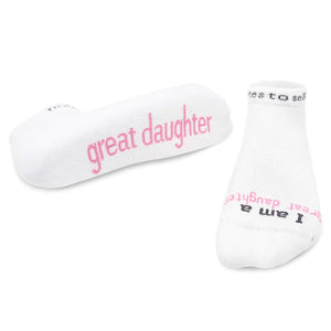 I Am A Great Daughter Sock