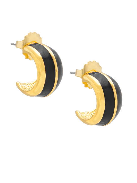Enamel Huggie Earring