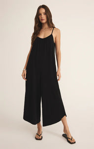 Textured Flared Jumpsuit