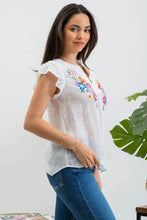 Load image into Gallery viewer, Floral Split Neck Top
