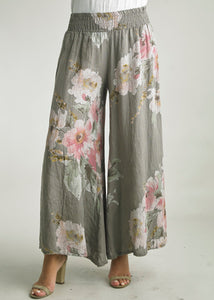 Floral Linen Pant