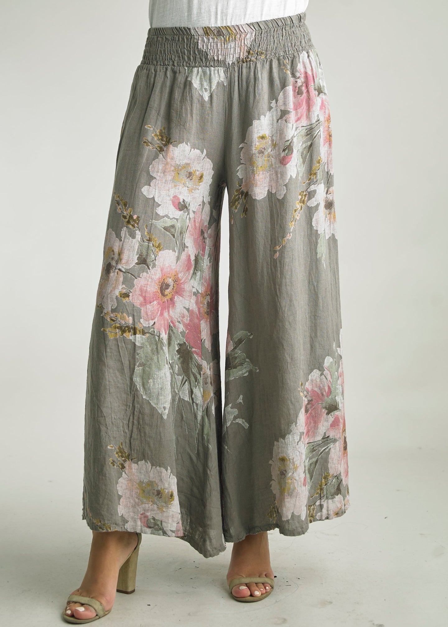 Floral Linen Pant