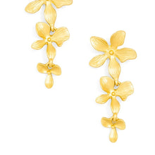 Load image into Gallery viewer, Triple Flower Drop Earring
