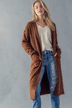 Load image into Gallery viewer, Long Open Cardi + Thumbhole
