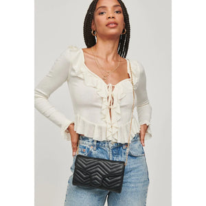 Gabriella-Quilted Flap Crossbody