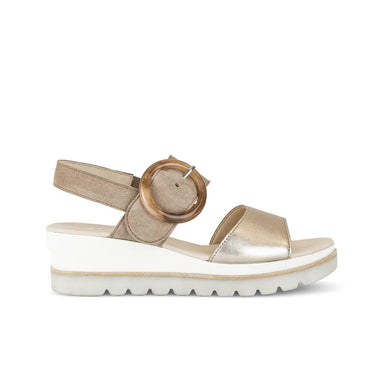Buckle Wedge Sandal