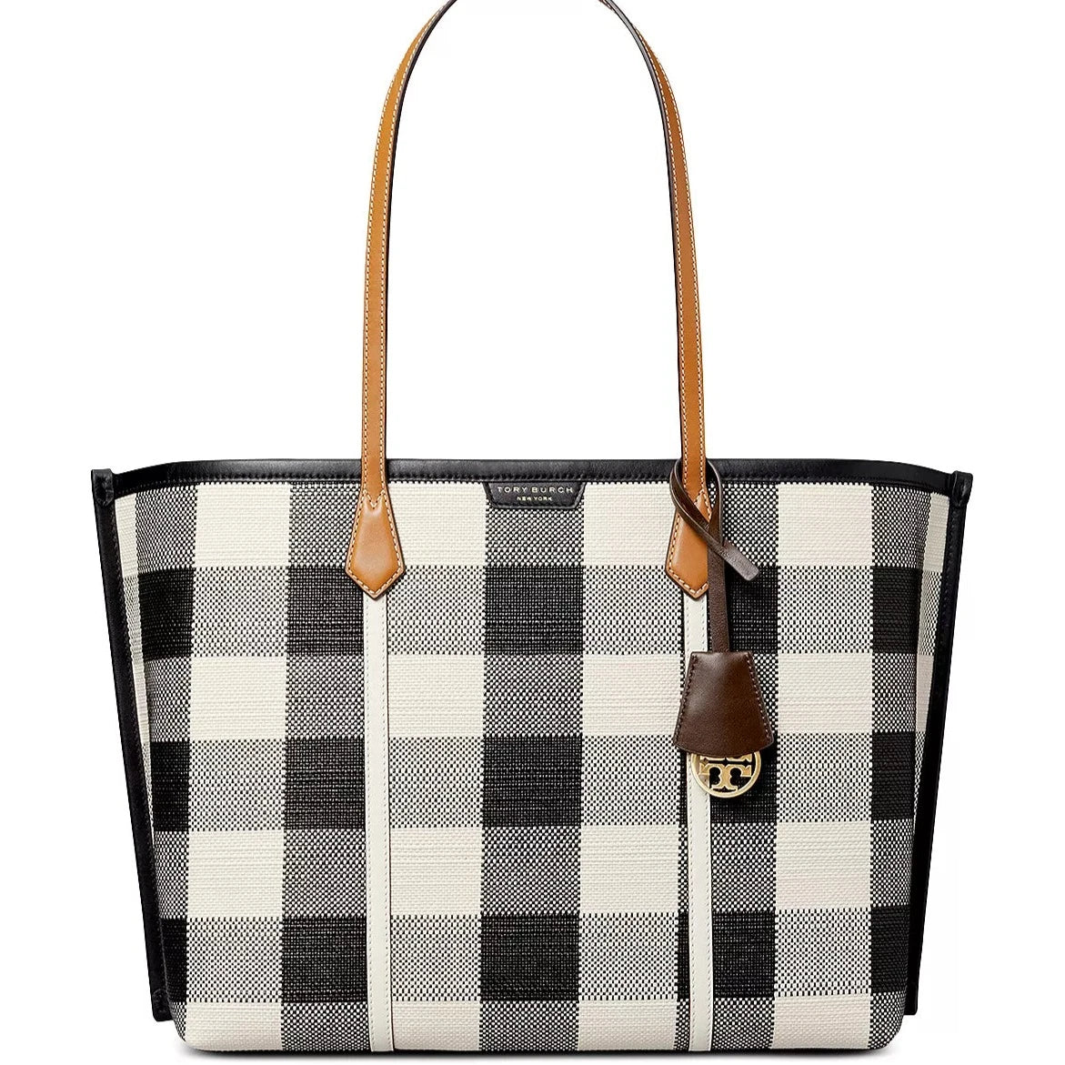 Perry Gingham Triple Compartment Tote