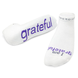 I Am Grateful Sock