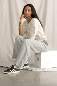 Hailey Wide Leg Fleece Sweat