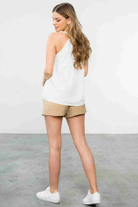 Halter Neck Embroidered Top