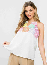 Load image into Gallery viewer, Halter Neck Embroidered Top
