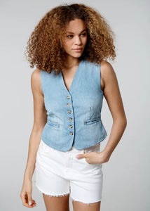 Head To Head Denim Vest