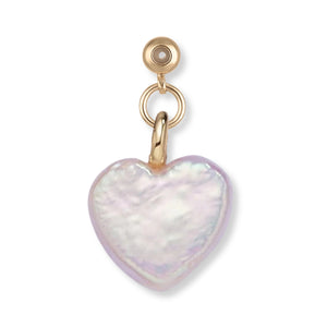 Pearl Heart Grip Charm